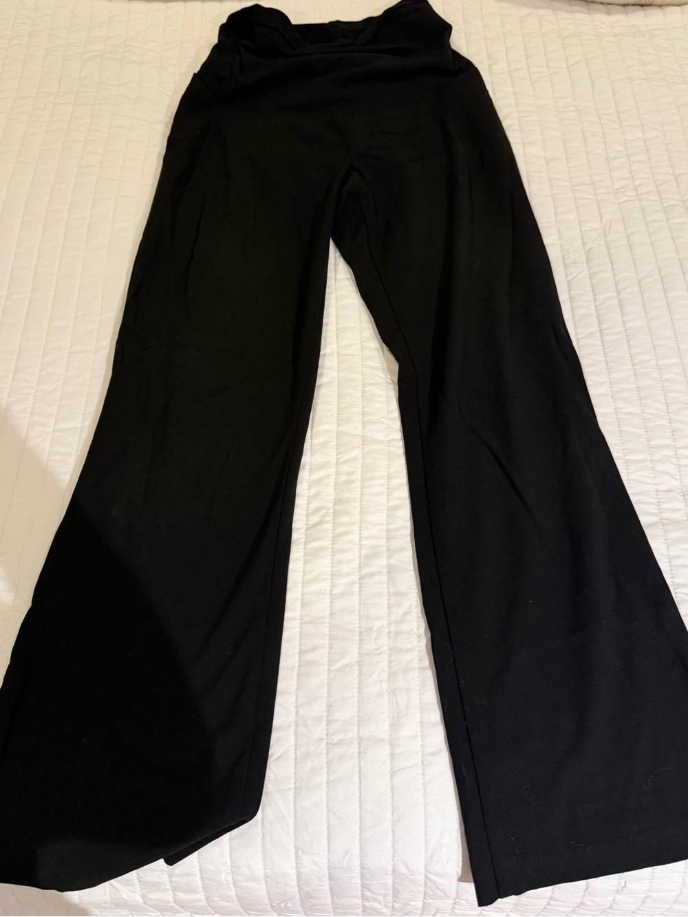 Motherhood Maternity Black Wide-Leg Pull-On Pants